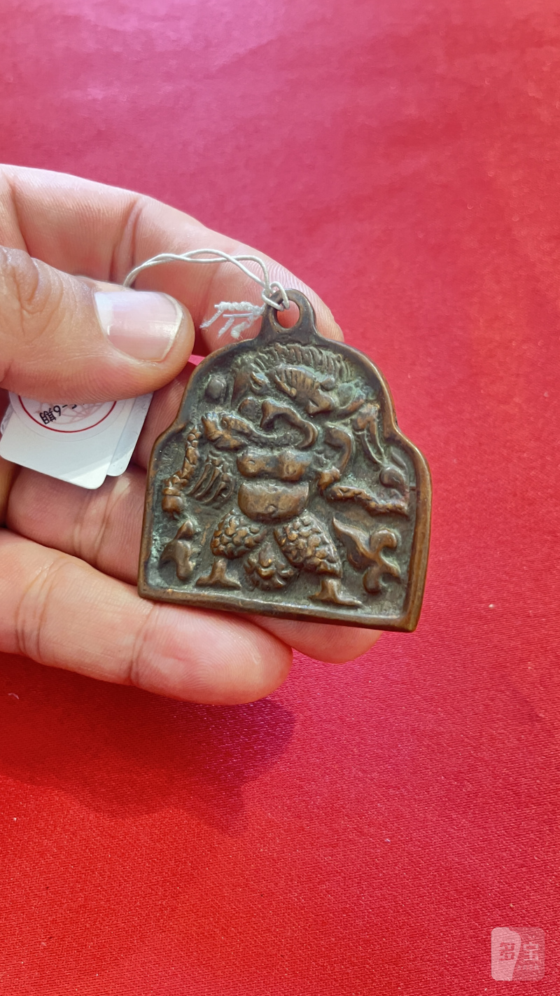 清代  铜质神像吊坠 - 图5